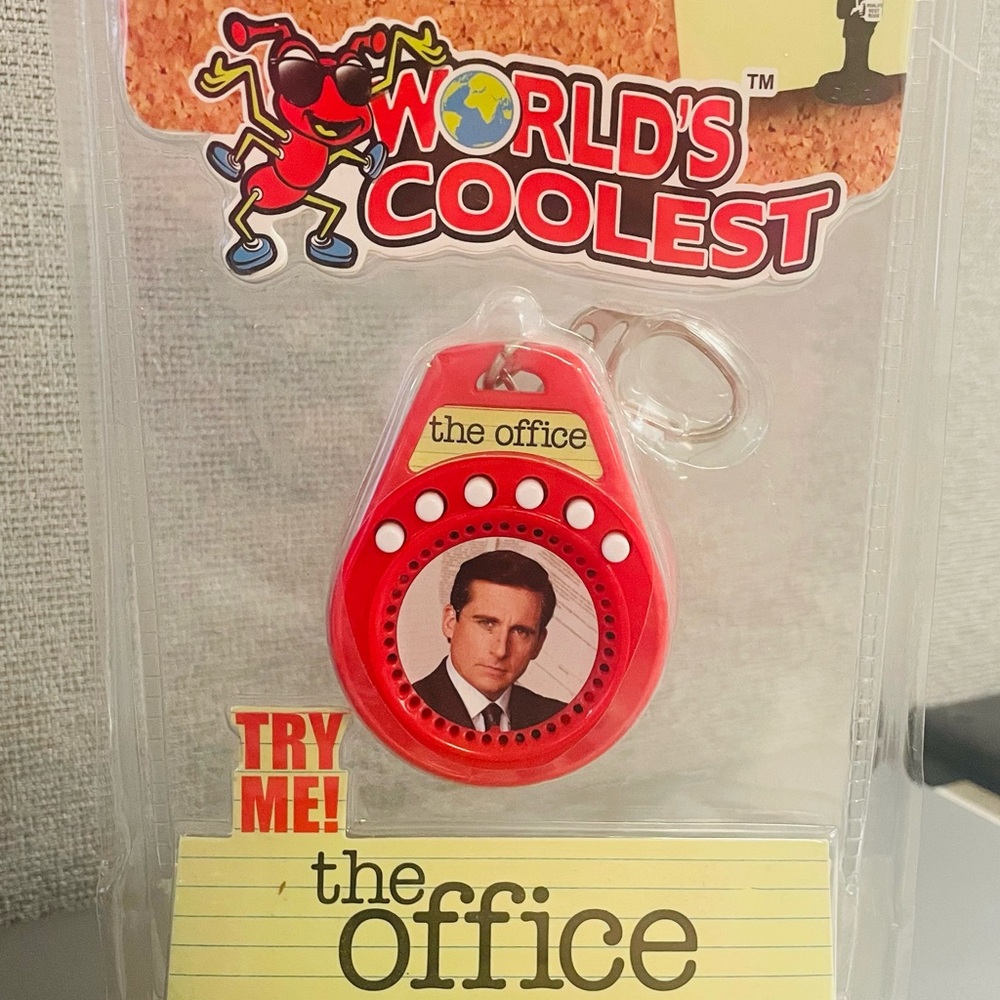 Red Electronic Gadget Keychain from The Office